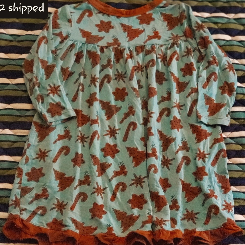 Kickee Pants Swing Dress - Holiday Print